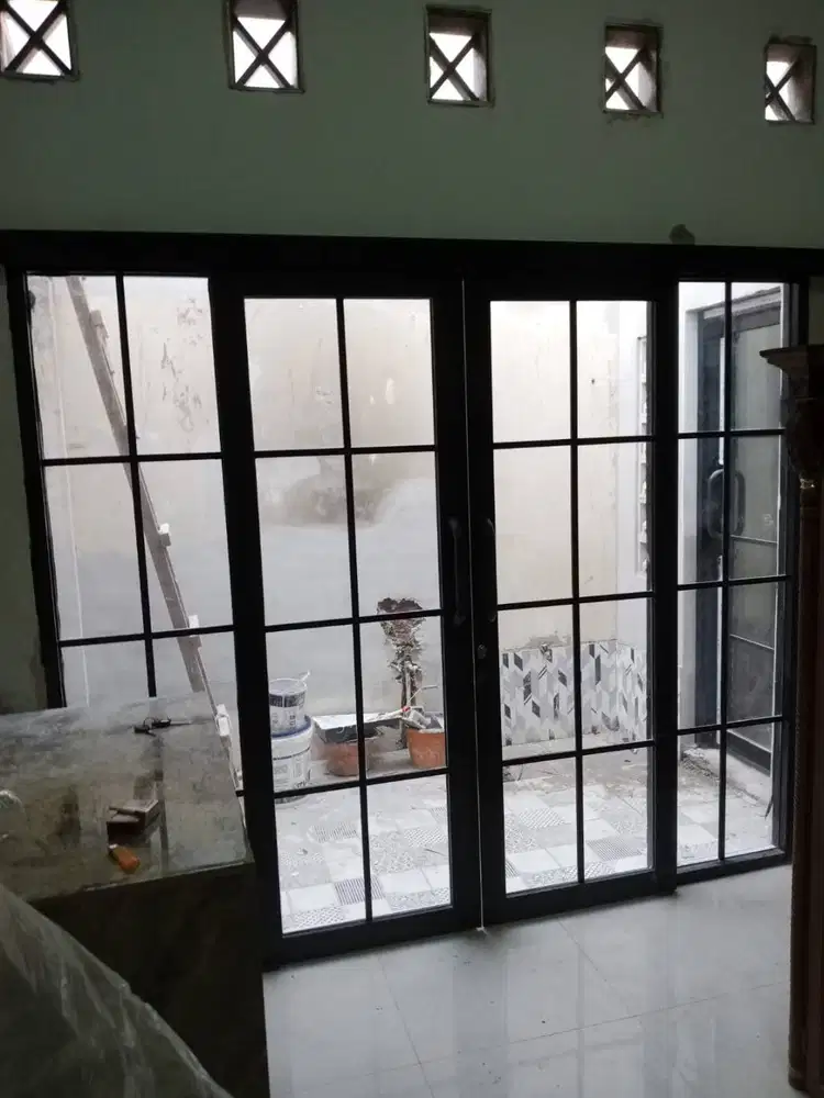 Pasang Sekat Plafon PVC - Gypsum + Kusen Alumunium - Aluminium WPC GRC