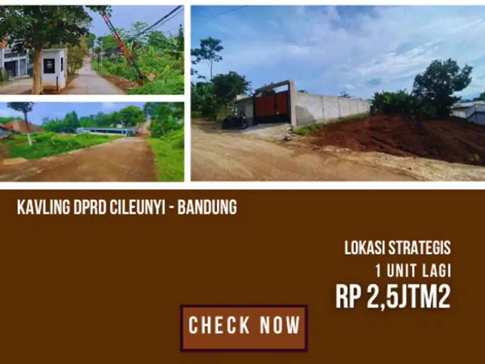 KAVLING A2 (156m²) UNTUK INVESTOR CERDAS. Strategis Dekat Kampus & Jalan Utama