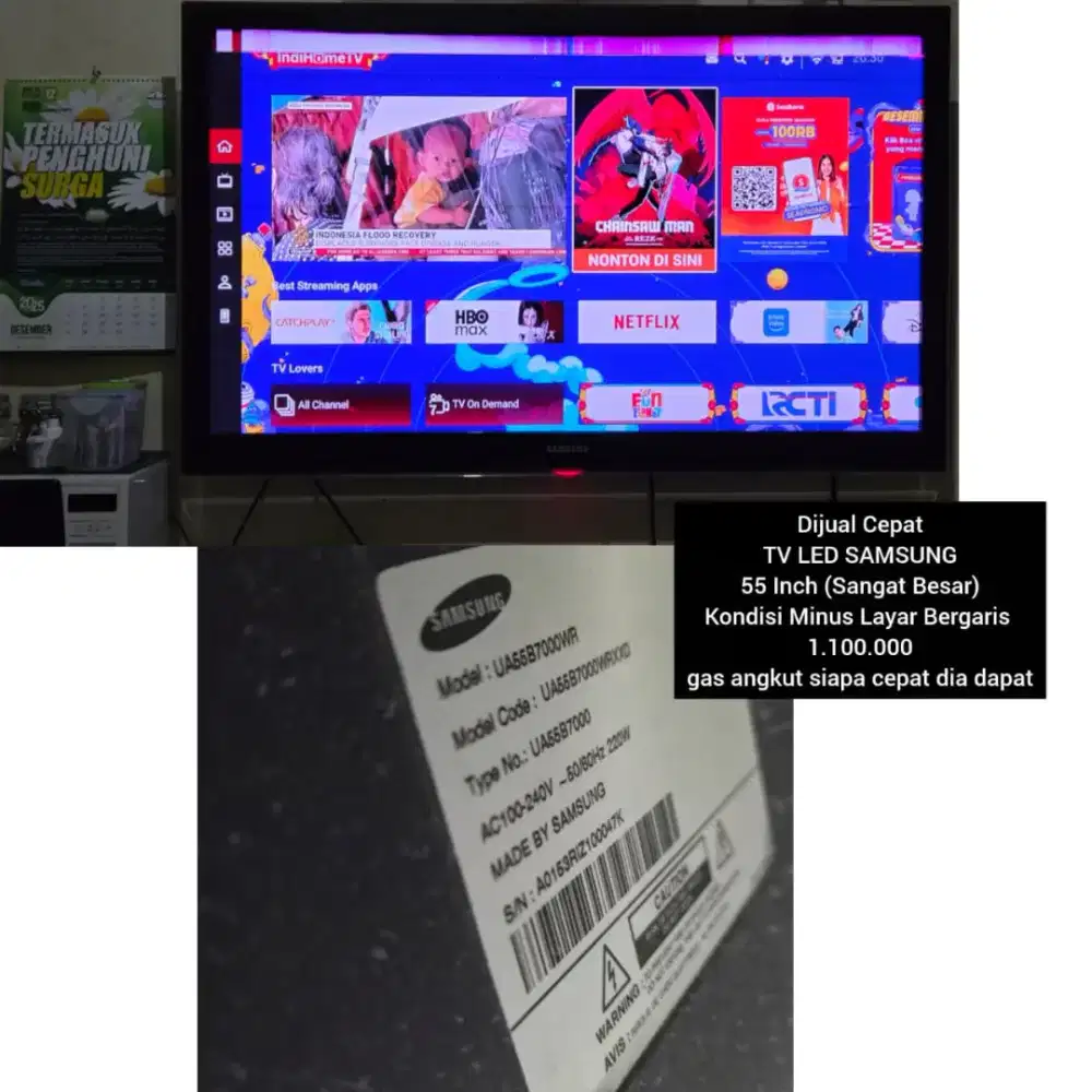 TV LED SAMSUNG 55 INCH (SANGAT BESAR)