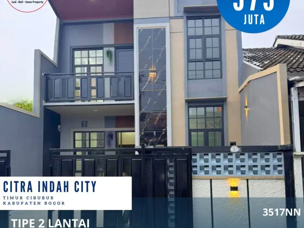 Dijual rumah 2 lantai dicitra indah city cileungsi jonggol rumah siap huni