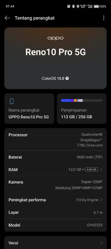 Oppo reno 10 pro 5g