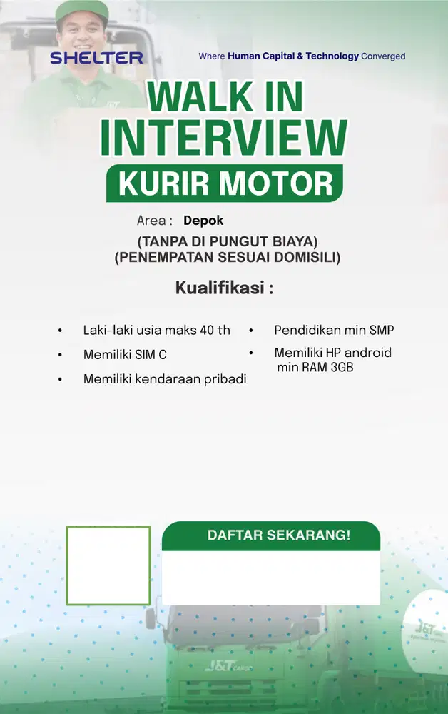 Kurir J&T Cargo Depok