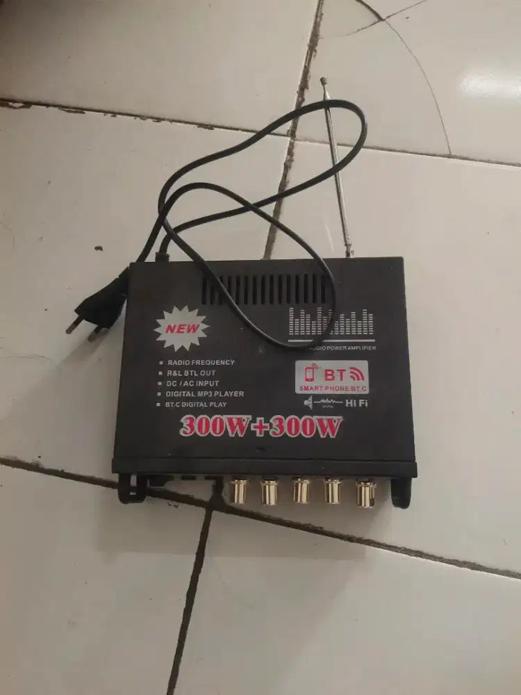 Stereo audio amplifier