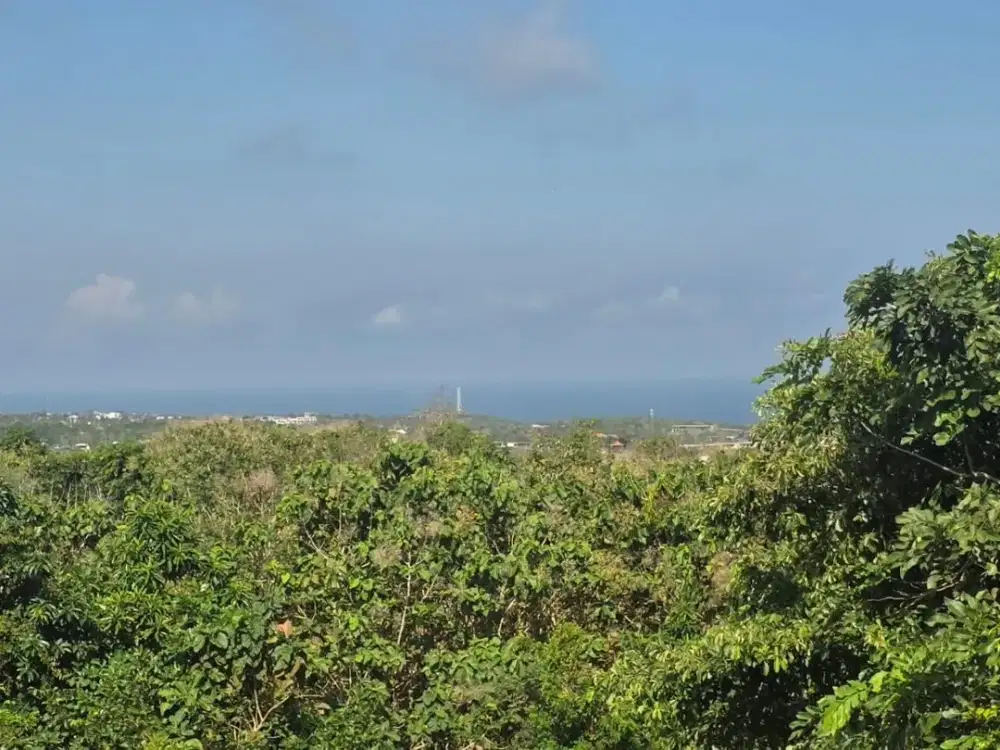 tanah kavling di airis pecatu uluwatu, view laut, dpt 2 jalan, lingk. villa
