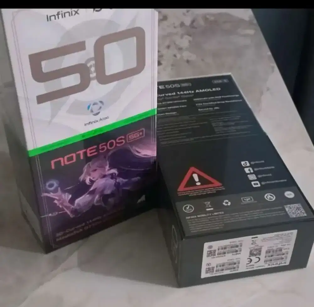 Murah new Infinix Note 50s 5g 8+8/256 grs resmi layar edge bagus, bsTT