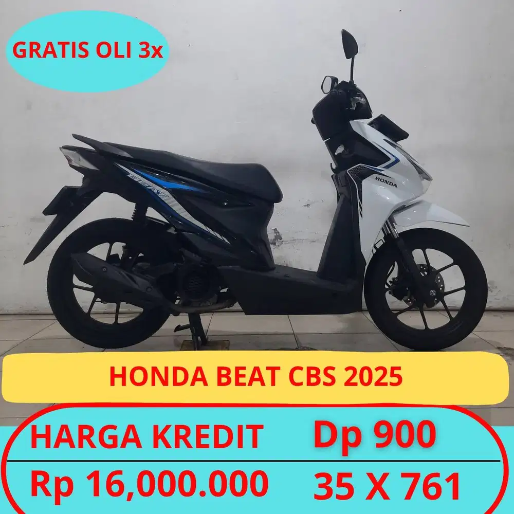 HONDA BEAT CBS 2025 DP HANYA 900 RIBU GUYSSS