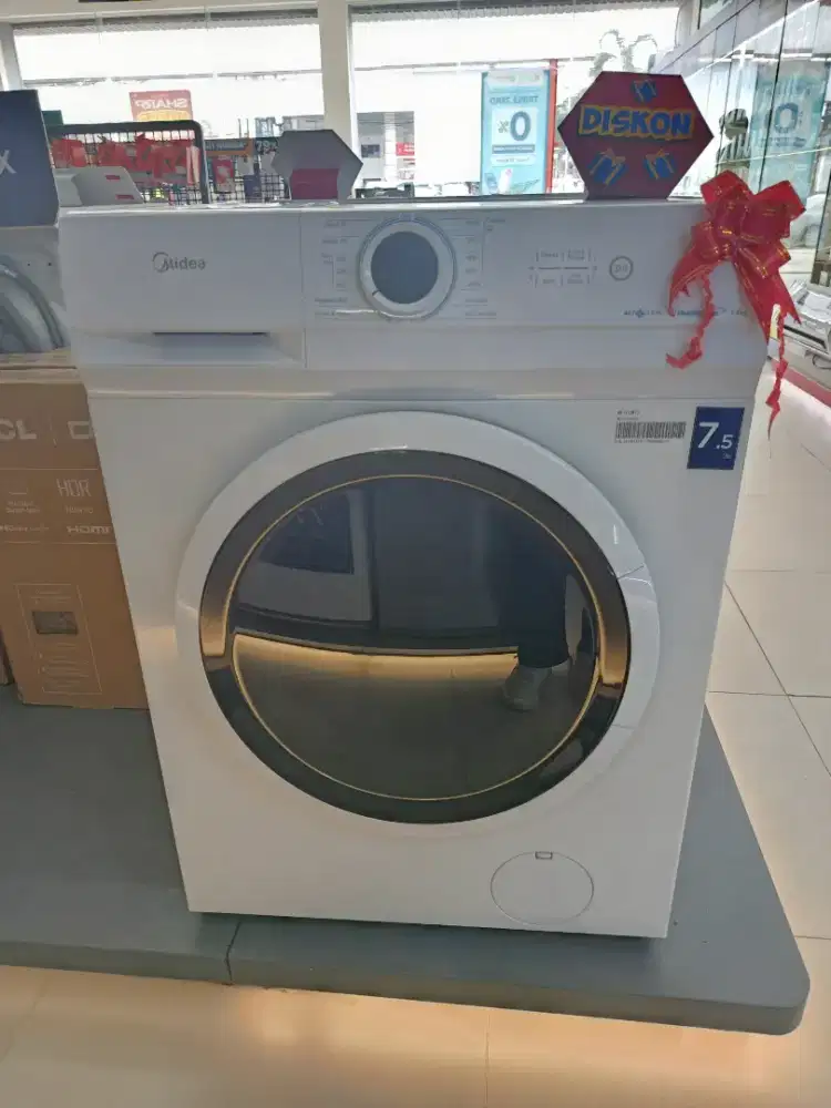 Promo Mesin Cuci Midea Front Load 7.5 KG Cicilan Tanpa DP Bunga 0%