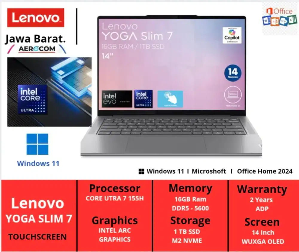 Lenovo Yoga Slim 7 Core Utra 7 155H