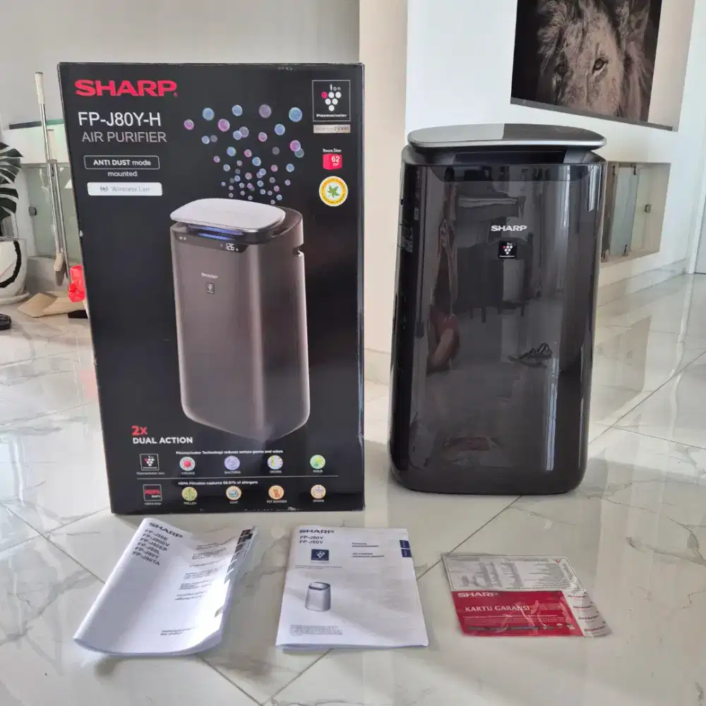 Sharp FP-J80Y-H Air Purifier. Fullset Original. Normal