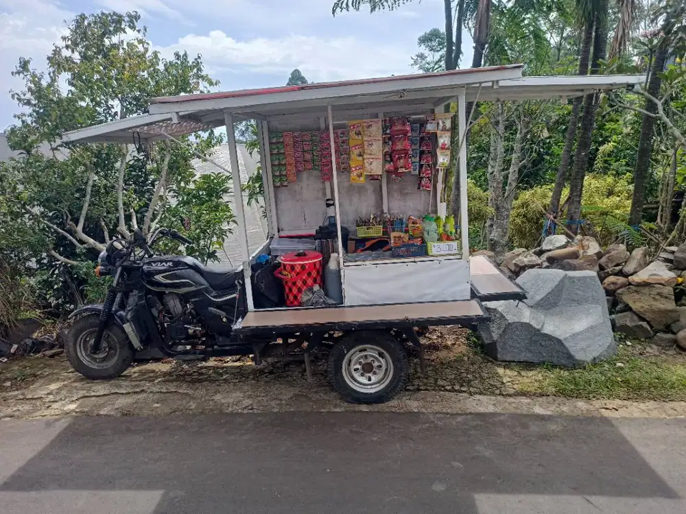 VIAR MOTOR RODA TIGA (FOOD TRUCK, WARUNG, KIOS)