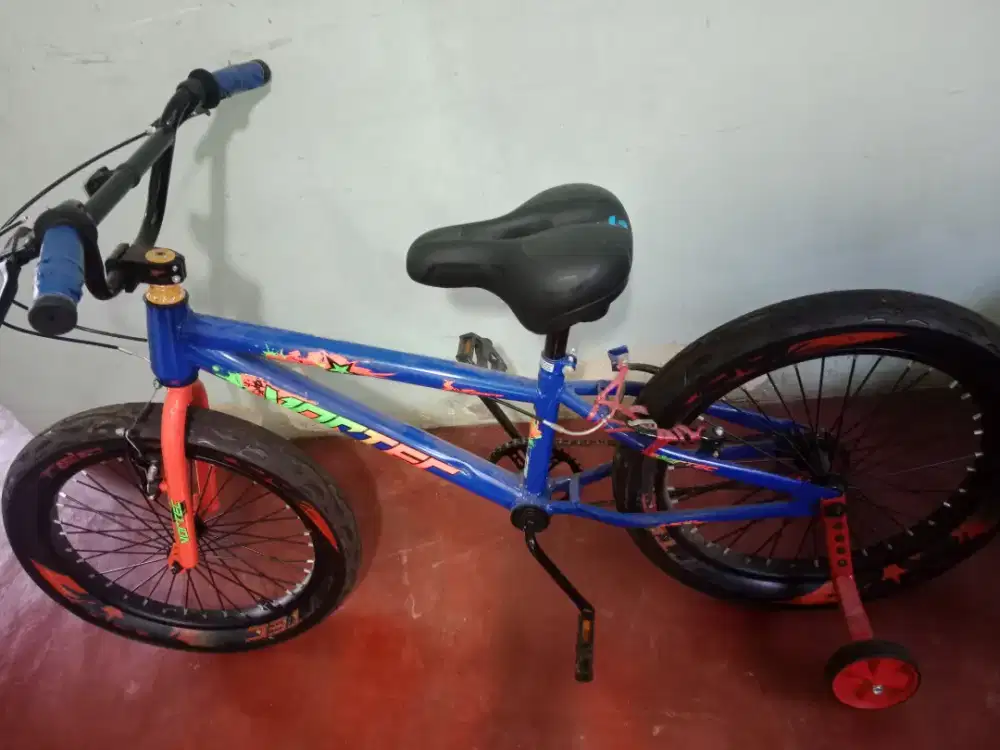 Sepeda anak laki-laki sedang ban besar