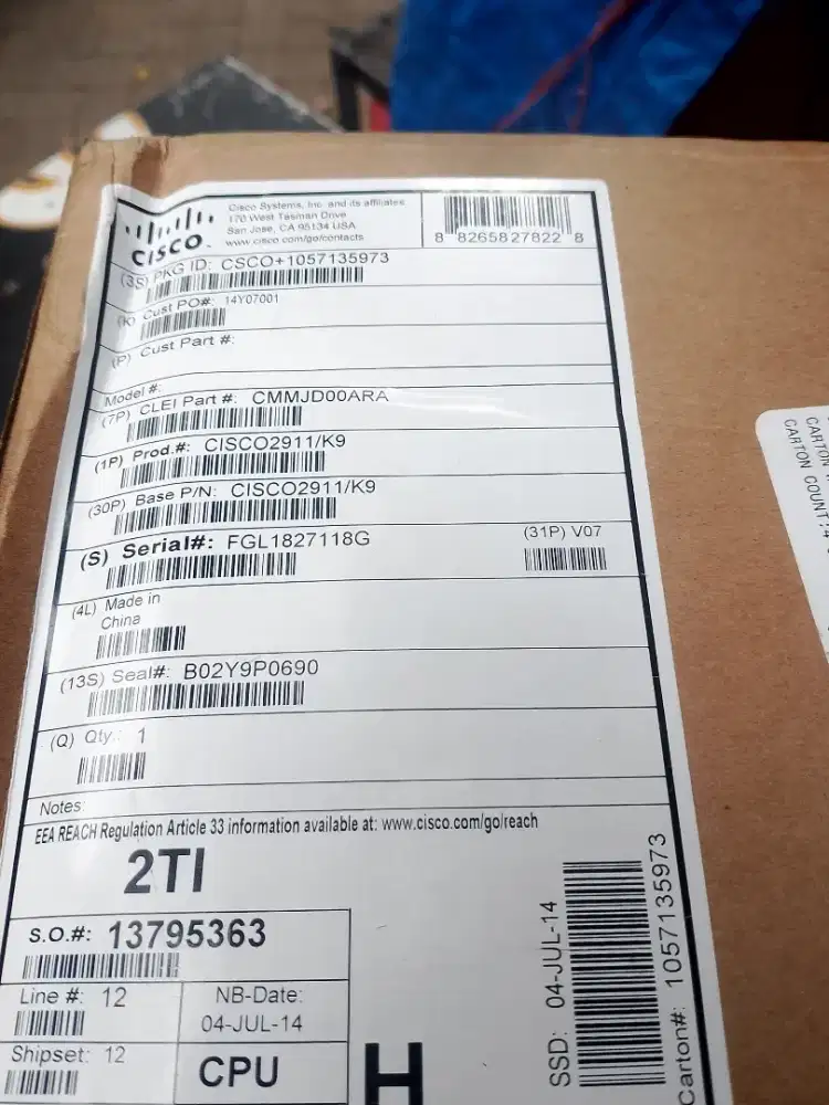 Jual router Cisco 2911