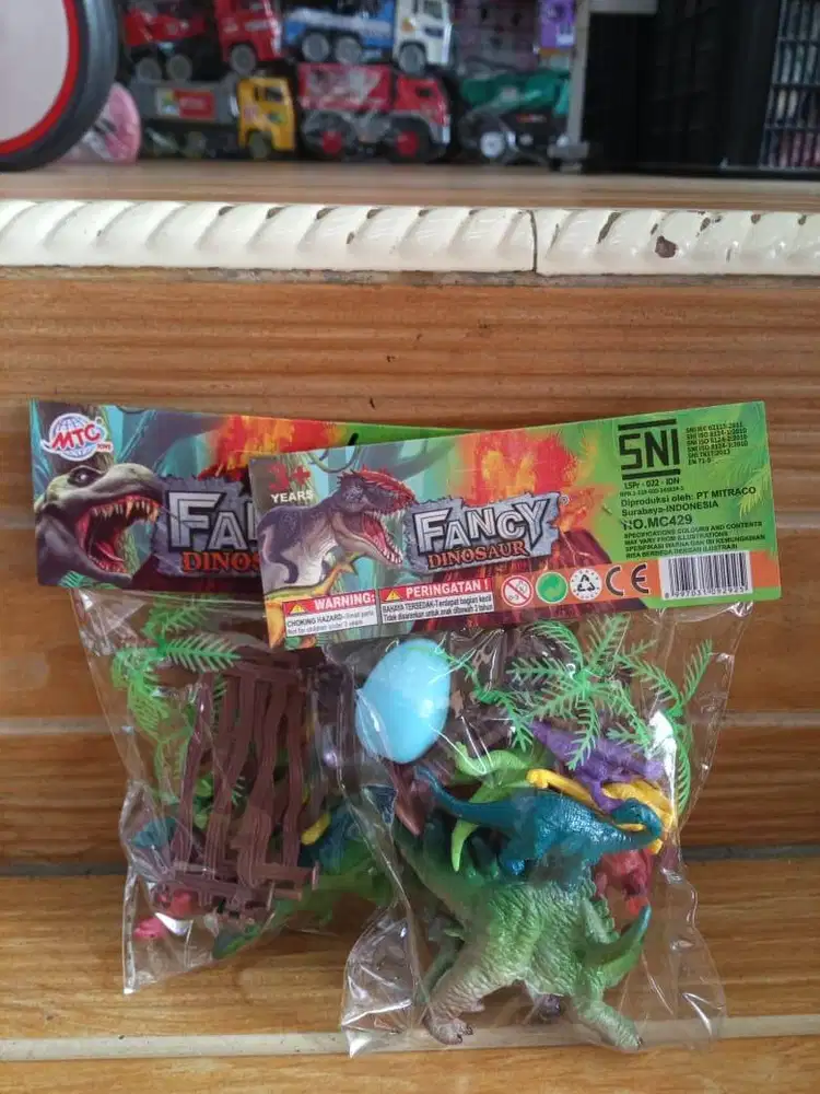 mainan anak set dino minii