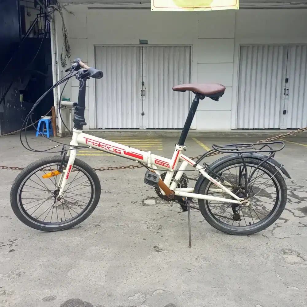 Sepeda Lipat Element 3x7 Speed Uk. 20 Putih • Folding Hi-Tech Bike