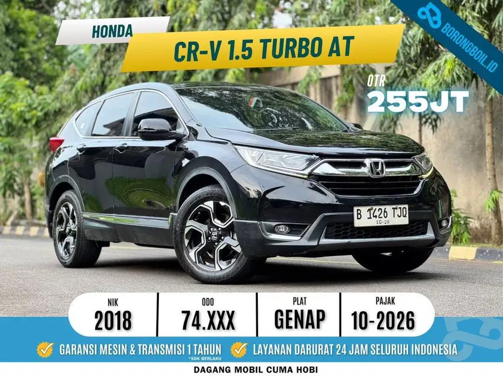 CRV 1.5 TURBO NON PRESTIGE AT 2018 SIAP PAKAI