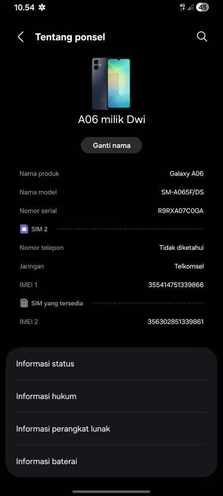 Samsung A06 4+4/128 Black