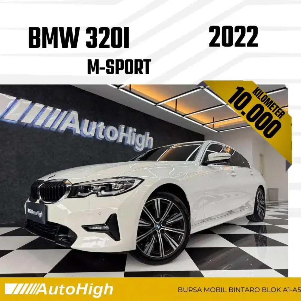 DP10% [Km10.000] 320i M-Sport 2022 White Reg 2021 #AUTOHIGH