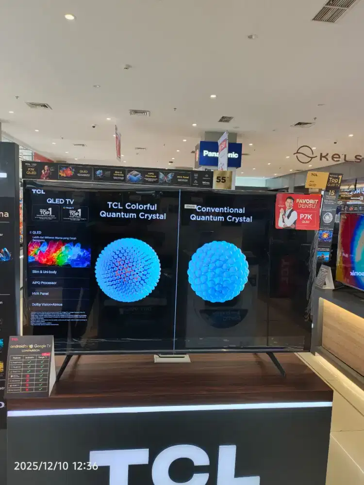 TV TCL QLED GOOGLE TV 4K 55 INCH