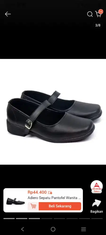 Sepatu pantofel paskibra wanita