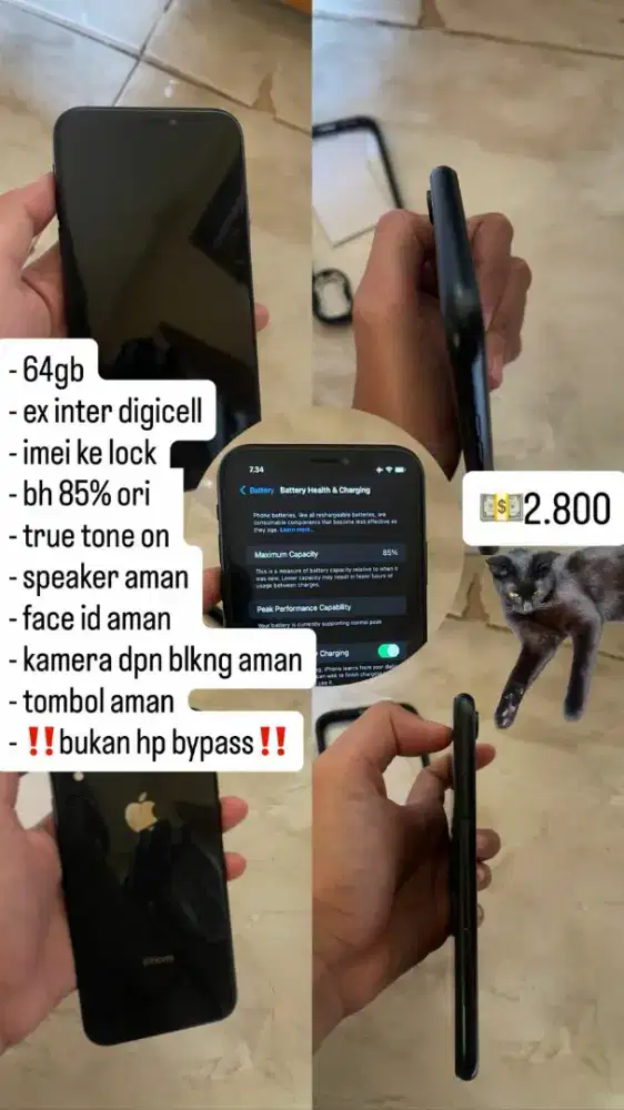 Iphone XR Inter 64Gb Black Ex Digicel