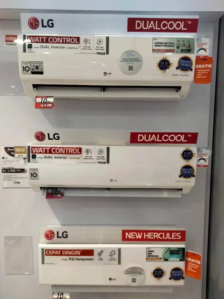 AC LG PROMO CREDIT BUNGA 0% FREE 1KALI CICILAN