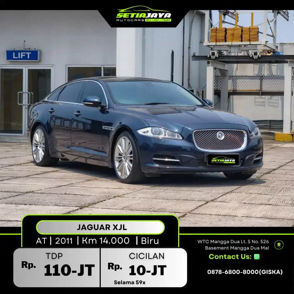 JAGUAR XJL 2011 BIRU TUA METALIK KM 14RB LANGKA!