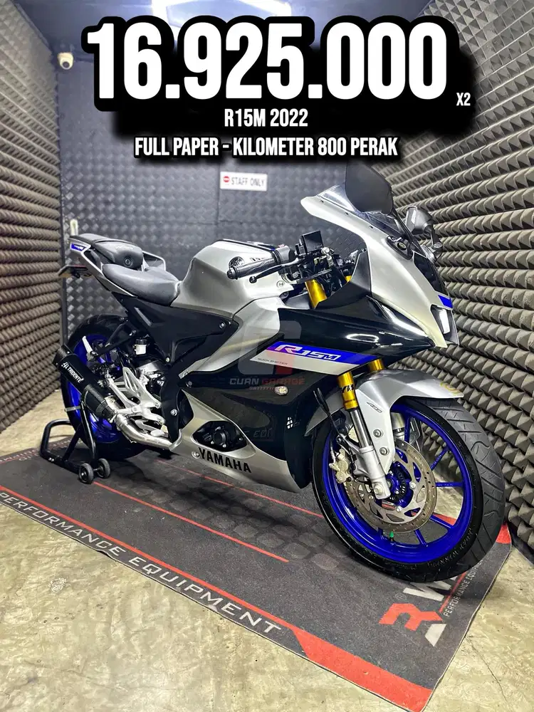 R15M OR R 15 M 2023 ABS QS ODO 8XX PERAK MODIF LOW KM PAJAK ON RAWATAN