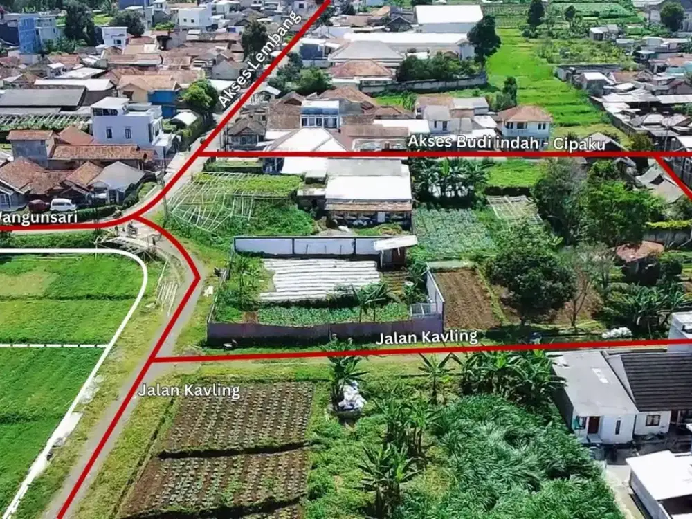 Dijual tanah kavling wangunsari cijengkol Lembang Setiabudi