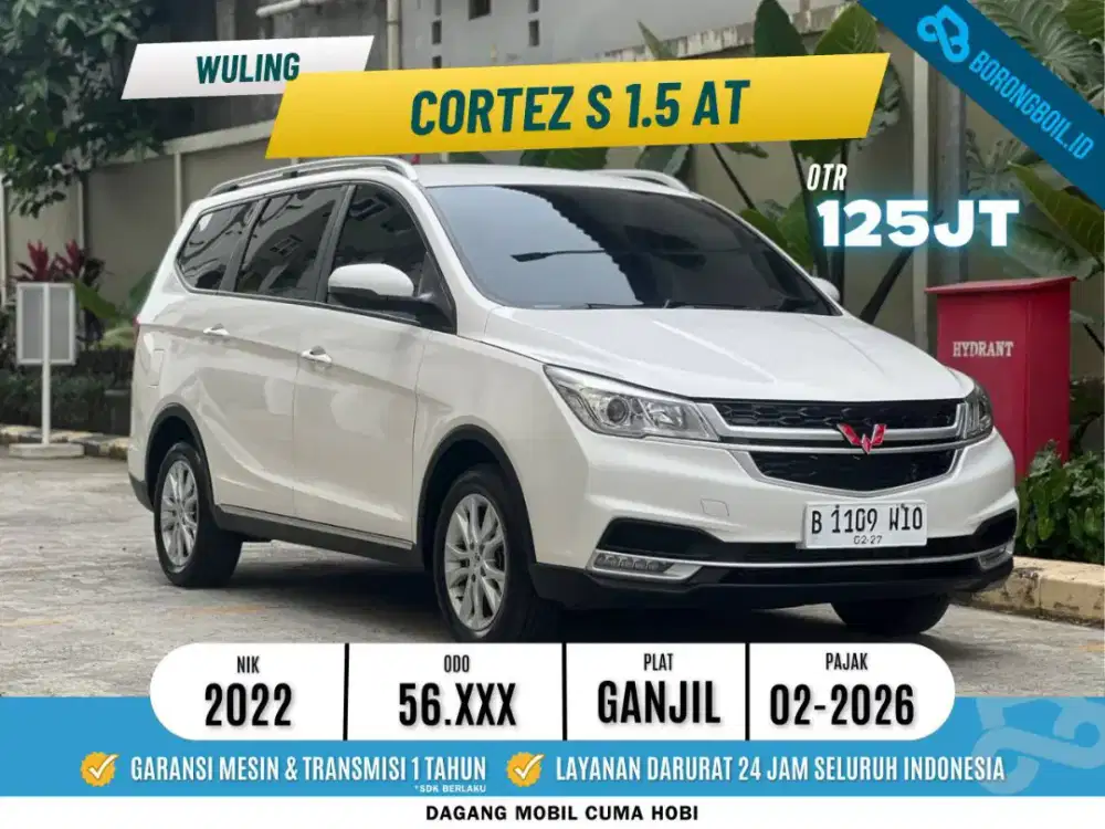 TDP 5 Juta Wuling Cortez 1.5 S Lux CVT 2022 putih 2021 innova