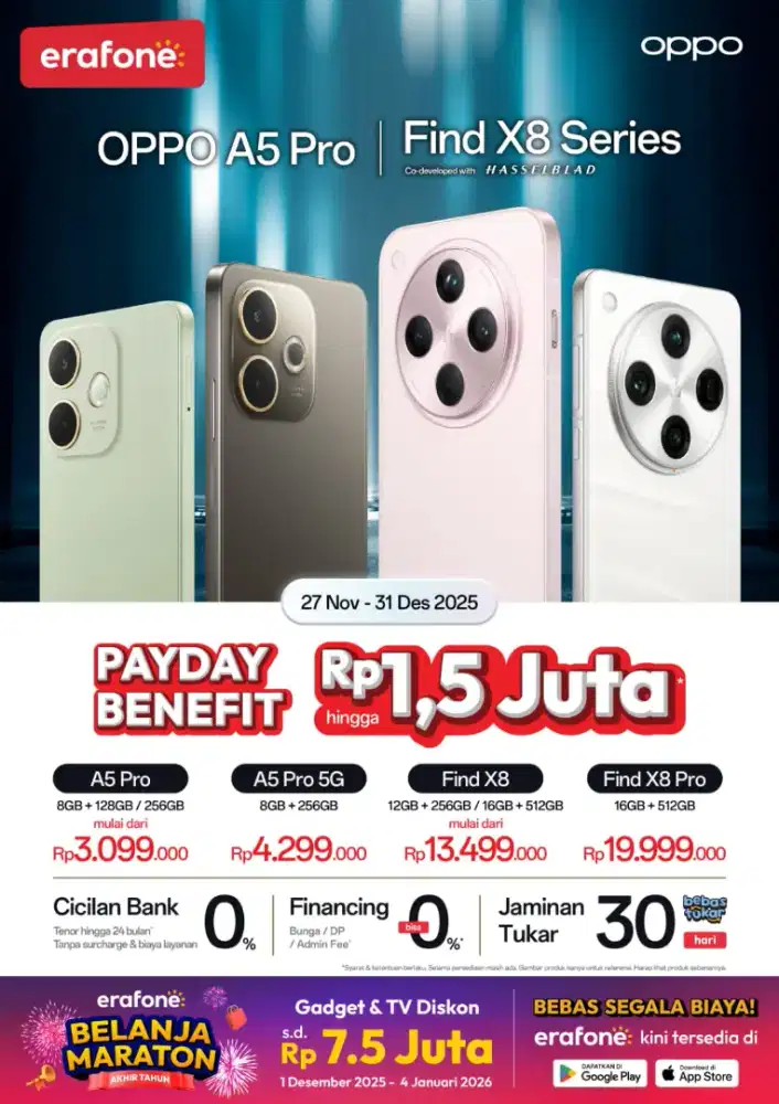 Promo Oppo Spesial Akhir tahun