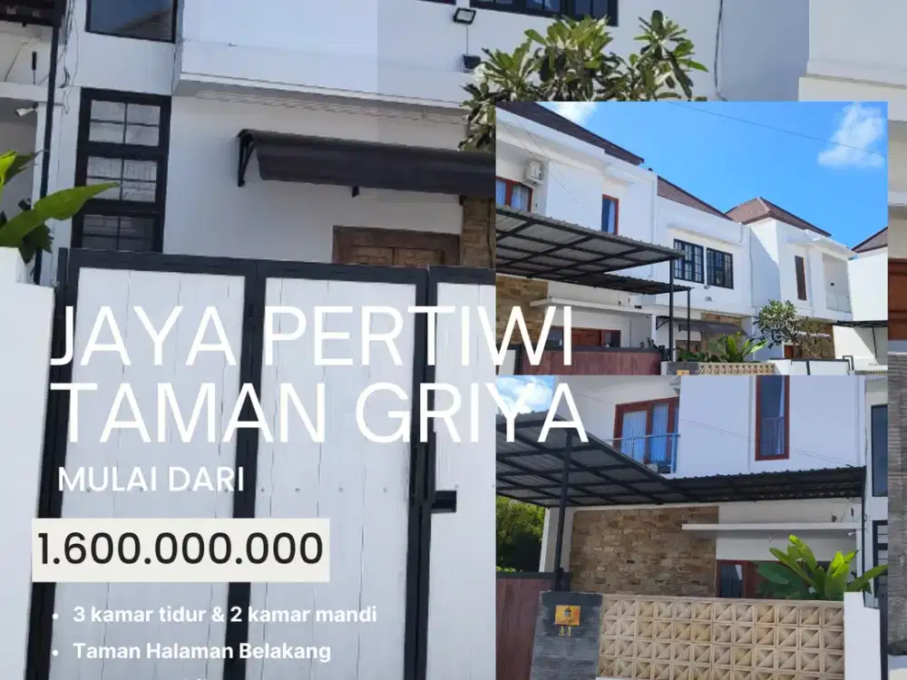 Dijual rumah dengan konsep modern bisa pilih konsep di lokasi