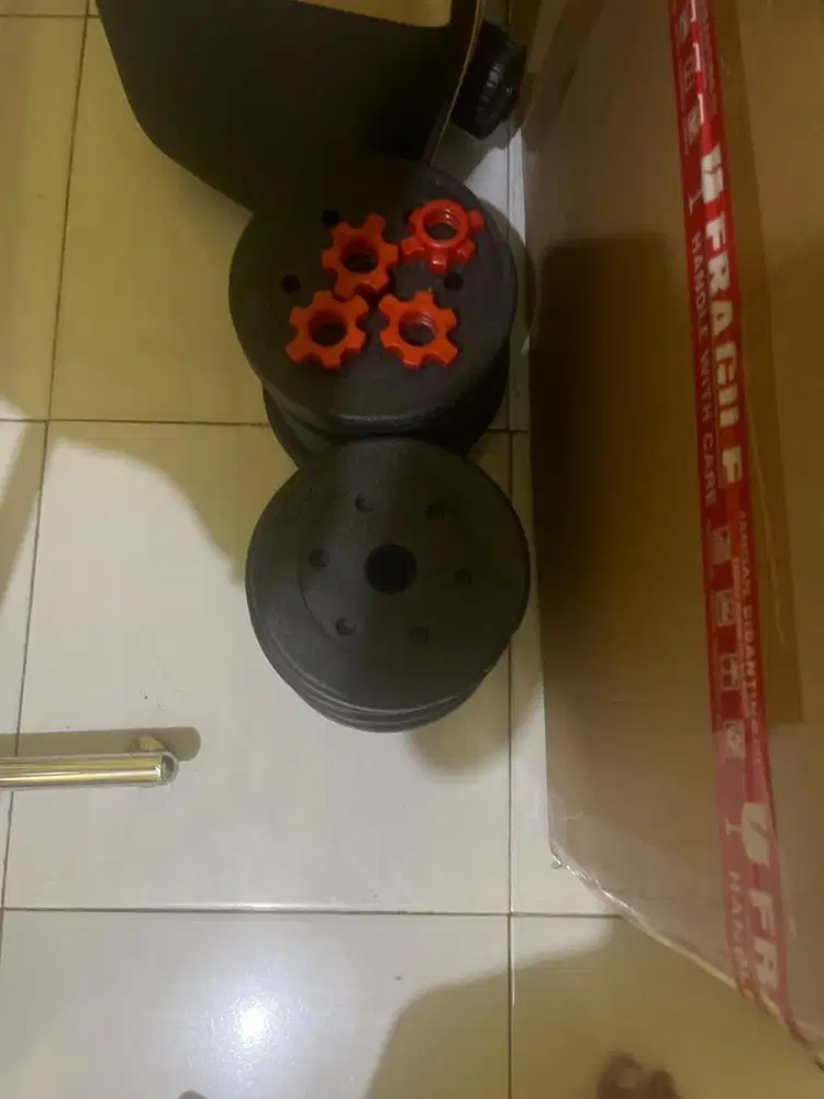 Dumble dan barble tambah plated 30kg