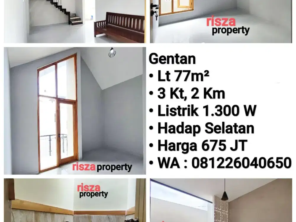 Jual Rumah Baru Siap Pakai Area Gentan, Siap Pakai, Dekat Laweyan, Purwosari