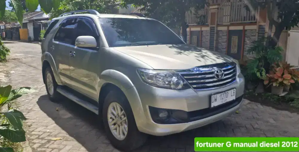 Fortuner G manual diesel 2012