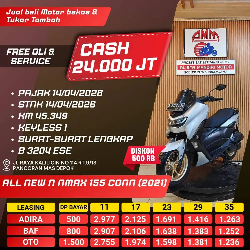 DP 500 N MAX CONN KEYLESS TH 2021/CASH/TRADE IN/BISA PAYLATER/CC