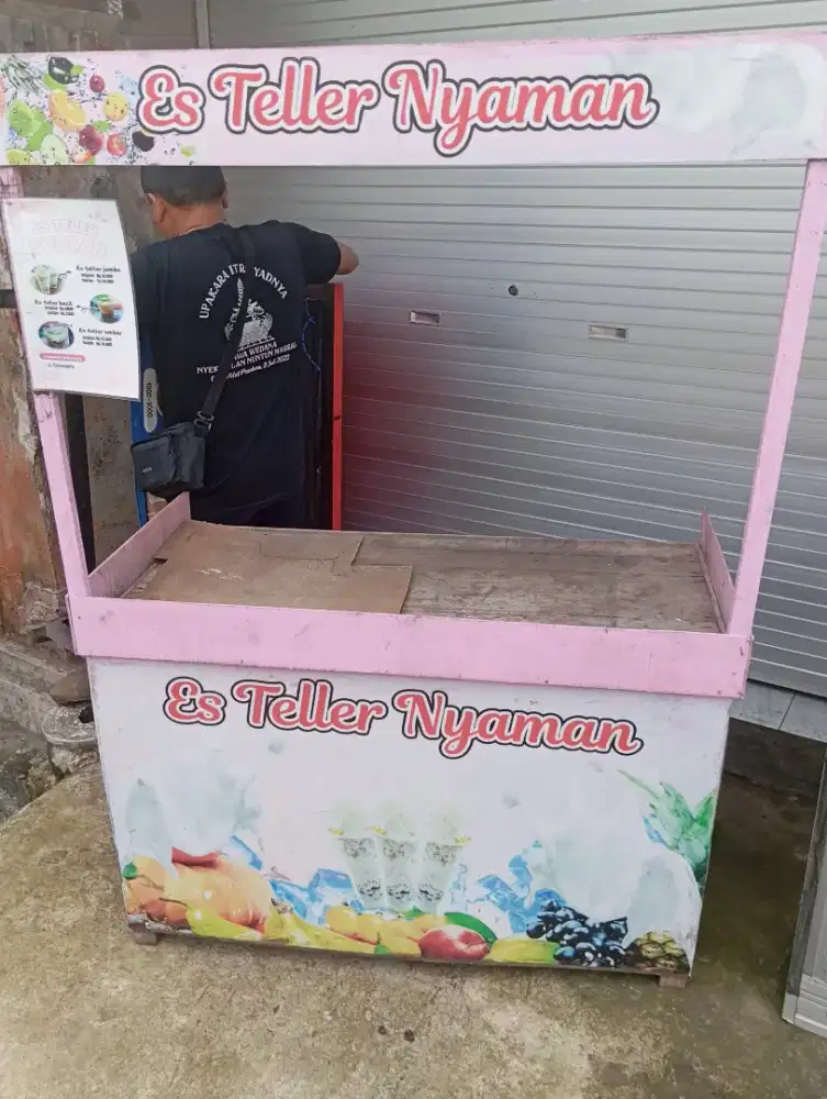 Dijual rombong es kondisi masih bagus