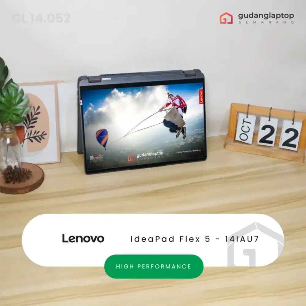 LENOVO IdeaPad Flex 5 - 14IAU7
INTEL Core i3 - 1215U 8/256 Flip 360