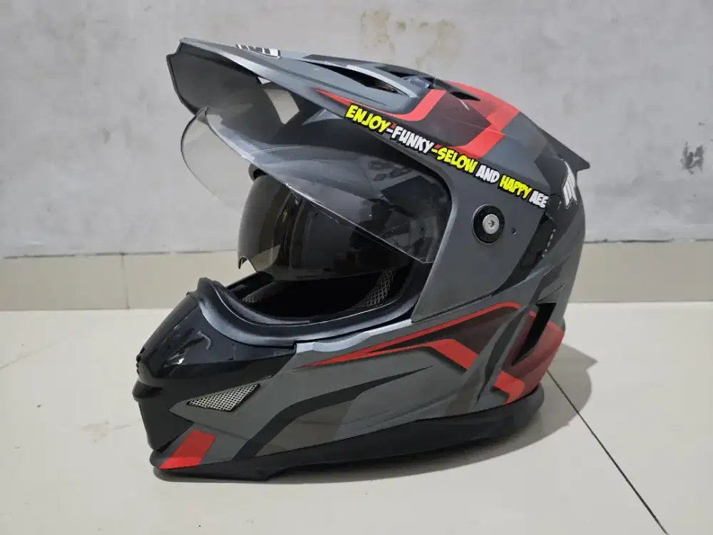 JUAL HELM FULL FACE MDS SUPERMOTO / PRO #2