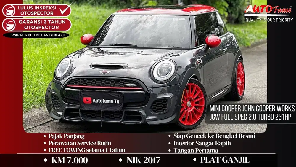 KM 7RB Mini Cooper John Cooper Works JCW 2.0 Turbo 231HP 2017