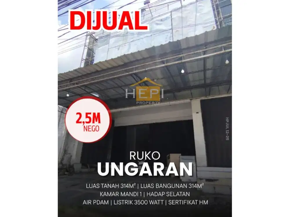 Dijual Ruko di Ungaran