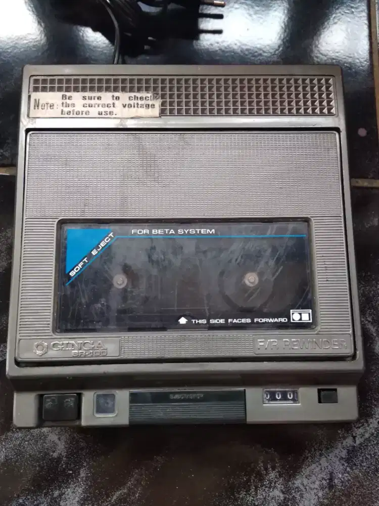 Rewinder Kaset Video Betamax F/R  bukan VHS merk GINGA