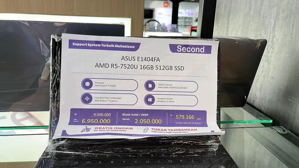 second asus e1404fa r5-7520u