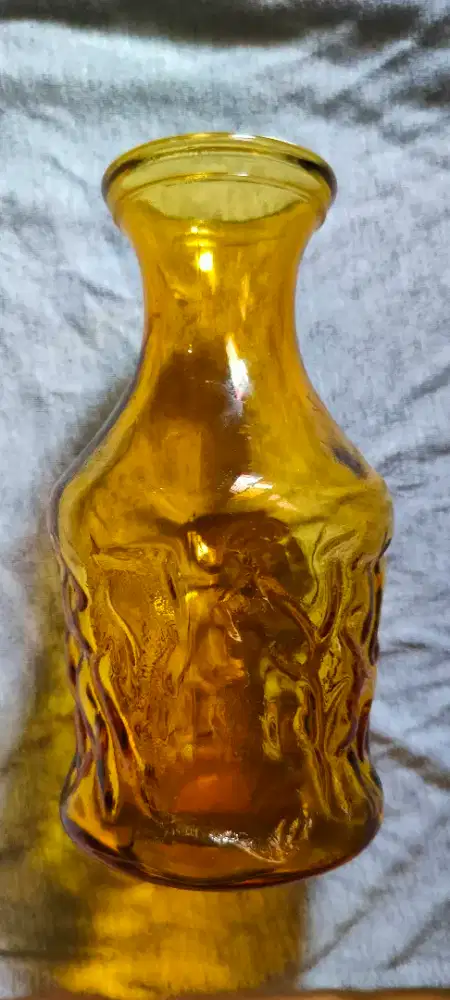 Vintage bormioli amber glass