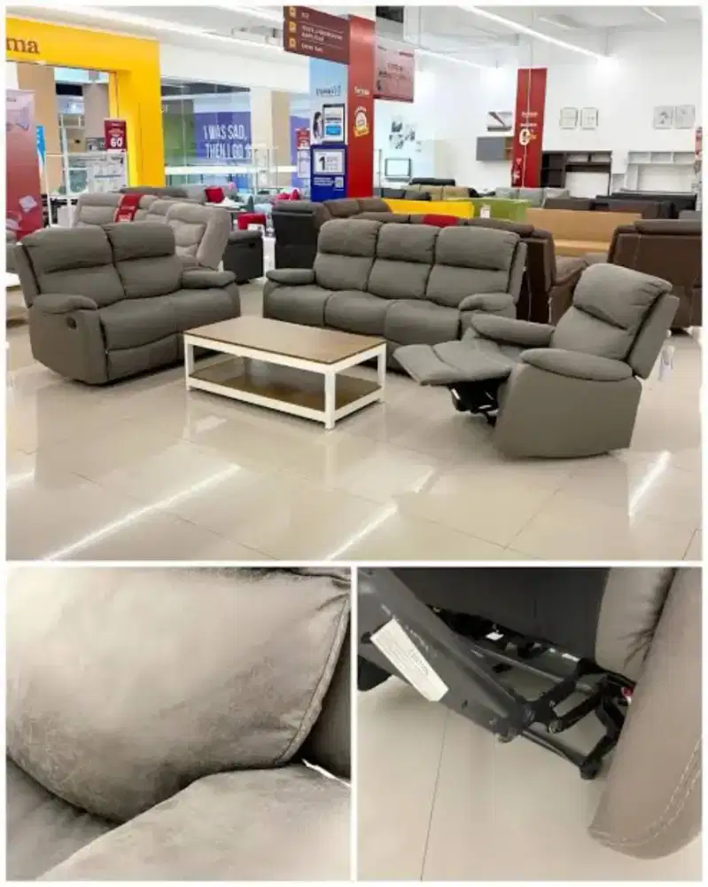 Sofa Set Recline 3s + 2s + 1s