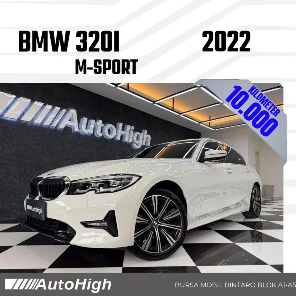 DP10% [Km10.000] 320i M-Sport 2022 White Reg 2021 #AUTOHIGH