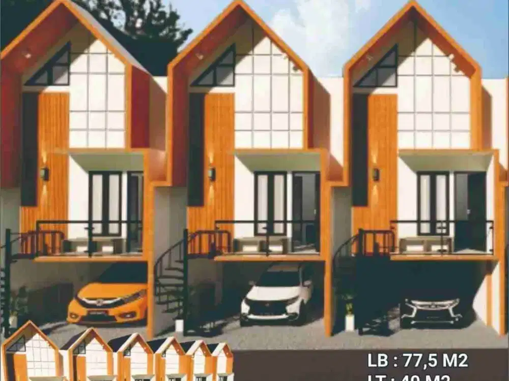 scanavian aesthetic 2 Lantai,free mezanine Citayam Harga promo 250 Juta Cash