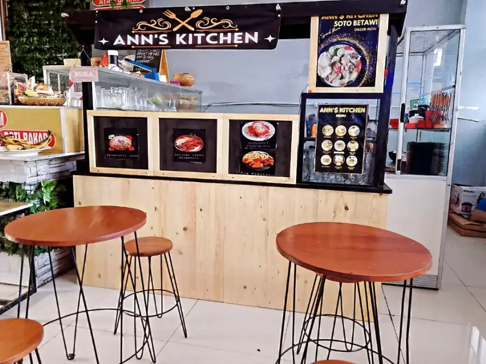 Booth /meja bar 2meter