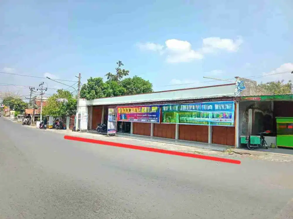 Ruang Usaha Berupa Ruko 7Unit dan Pemancingan Aktif di Ngemplak