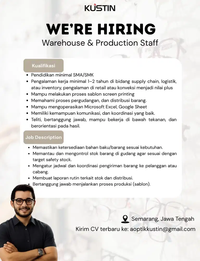 Loker Operator Sablon
