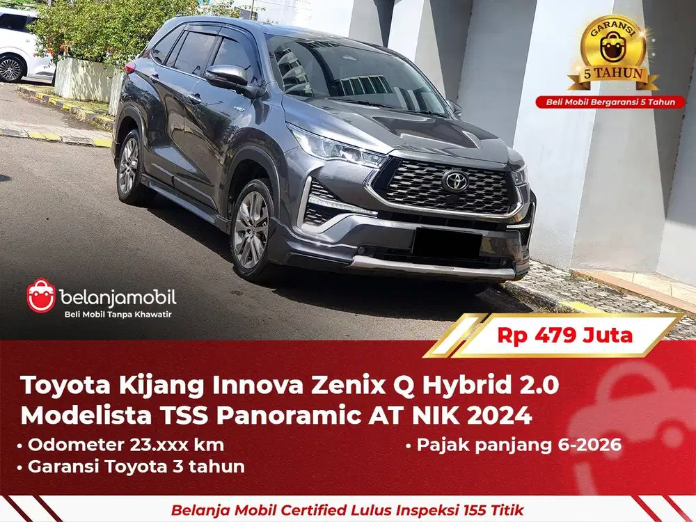 [GARANSI 5TH] Toyota Innova Zenix Q Hybrid 2.0 Modelista TSS 2024 2025